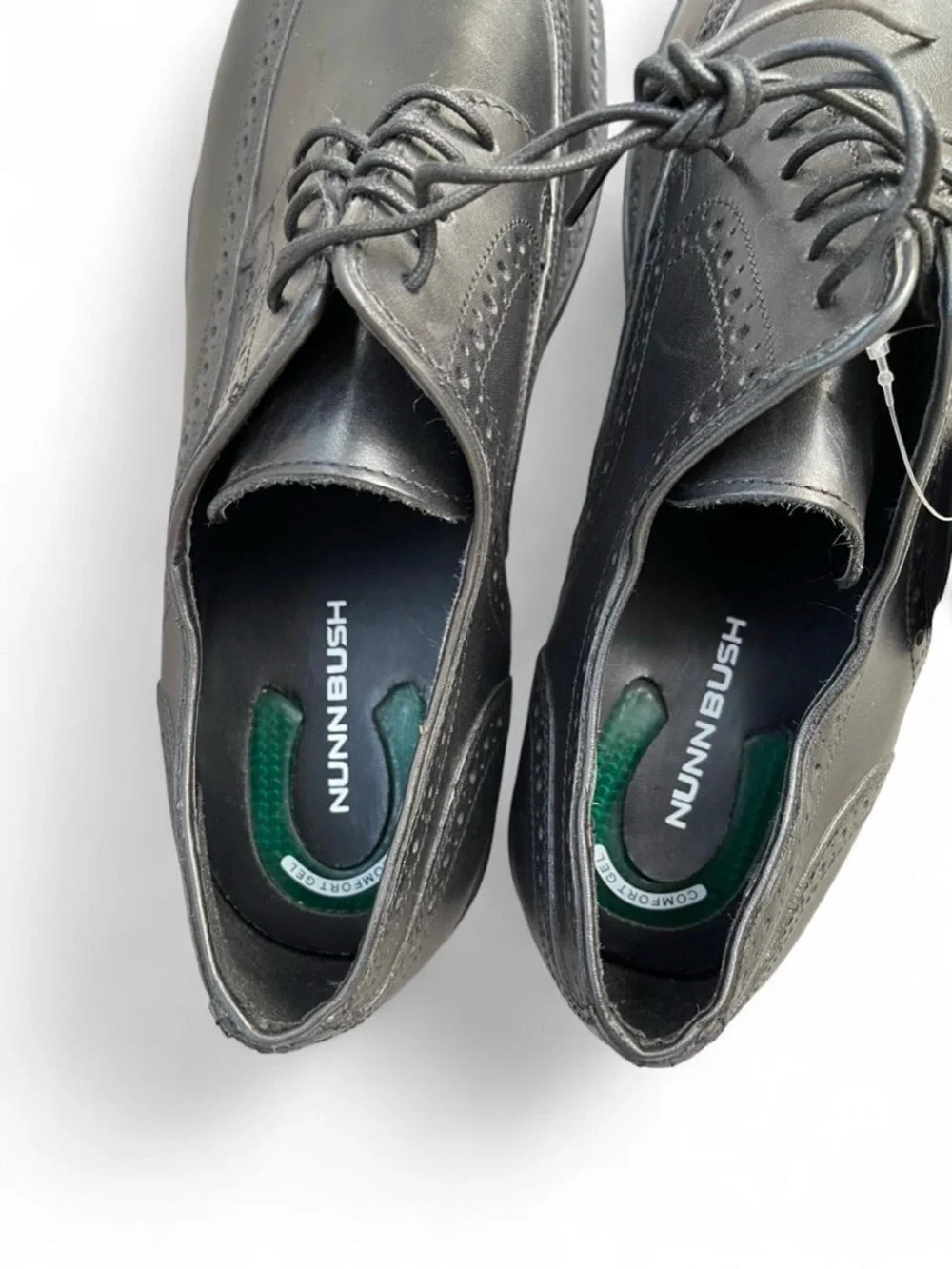 Nunn Bush Nelson Black Leather Wingtip Oxford Dress Shoes Men’s Size 15 New NWT